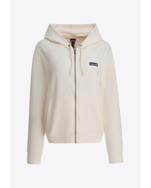 Patagonia Ahnya Zip-Up Hooded Sweatshirt - Natural