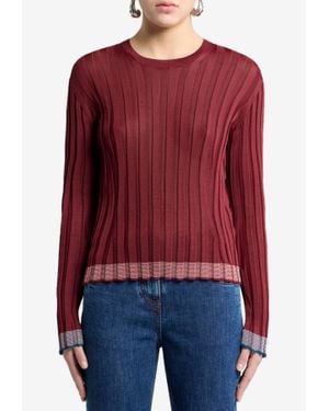 Etro Ribbed Sweater - Red