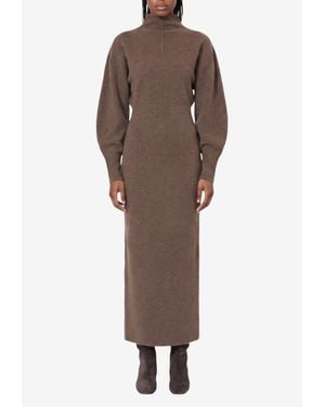 Max Mara Tenuta Midi Dress - Brown