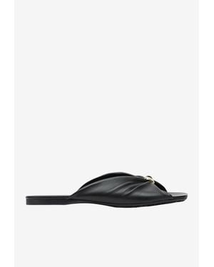 Loewe Pebble Soft Slides - White