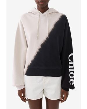 Chloé Logo Hoodie - White
