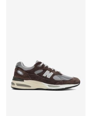 New Balance 991V2 Low-Top Sneakers - White