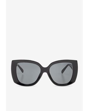 Dolce & Gabbana Butterfly Logo Sunglasses - Gray