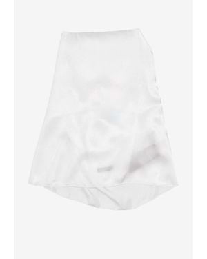 Ann Demeulemeester Heda Open Back Satin Top - White