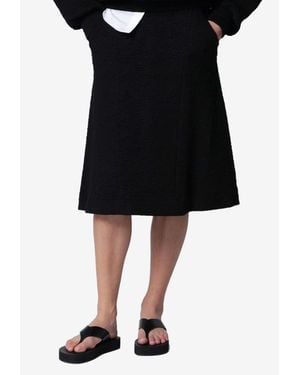 Dries Van Noten Floral Jacquard Skirt - Black
