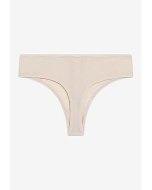 Skims Fits Everybody Mid-Rise Thong - Natural