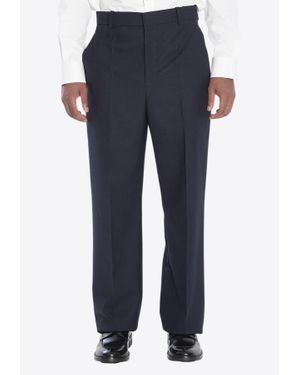 Saint Laurent Tailored Wool Trousers - Blue