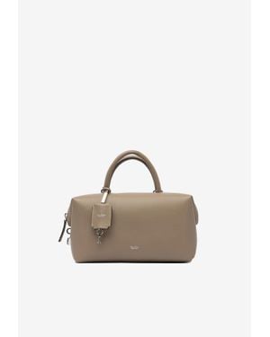 Max Mara Satchel Leather Handbag - White