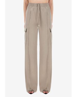 Tom Ford Silk Shirt And Wide-Leg Pants Ensemble - Natural