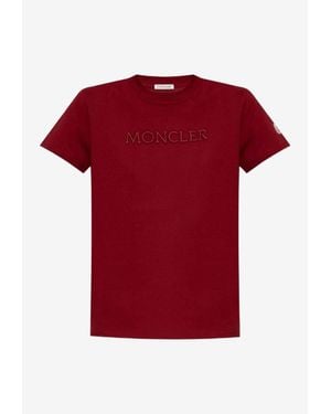 Moncler Logo Embroidered T-Shirt
