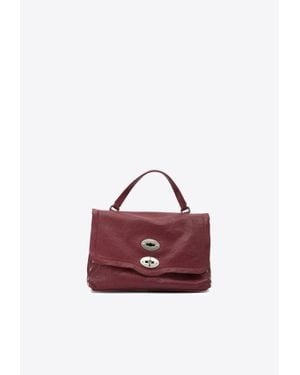 Zanellato Small Postina Smooth Leather Shoulder Bag - Purple