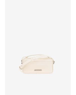 Jacquemus Baneto Leather Messenger Bag - Natural
