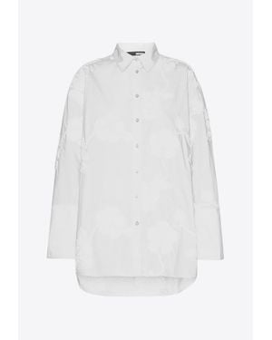 ROTATE BIRGER CHRISTENSEN Oversized Embroidered Shirt - White