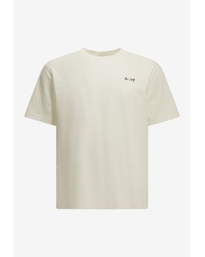Autry Logo Print Crewneck T-Shirt - White