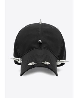 Balenciaga Perforated Spike Baseball Cap - Black