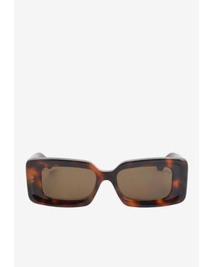 Loewe Anagram Rectangular Sunglasses - Gray