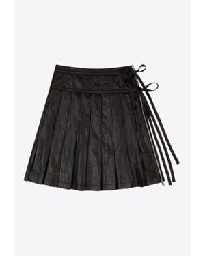 [LOW CLASSIC] / ☆ 25SS PLEATED ZIPPER SKIRT / BLACK Low Classic Pleated Zipper Skirt in Black | Lyst