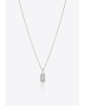 Eera Small Tokyo Diamond Pave Necklace - White