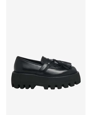 McQueen Sofa Platform Loafers - Black