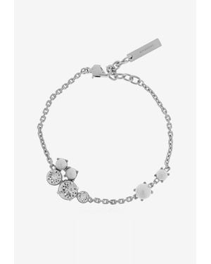 Givenchy Crystal And Pearl Embellished Bracelet - White