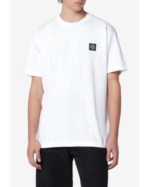 Stone Island Compass Patch T-Shirt - White