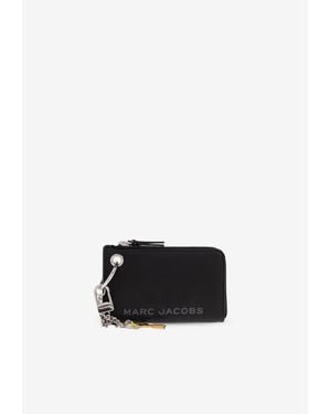 Marc Jacobs Zip Charm Leather Wallet - Black