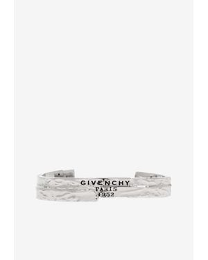 Givenchy Logo Tape Cuff Bracelet - White