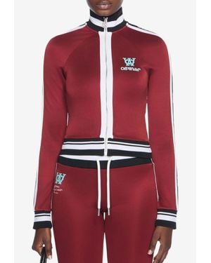 Off-White c/o Virgil Abloh Serena Zip-Up Track Jacket - Red