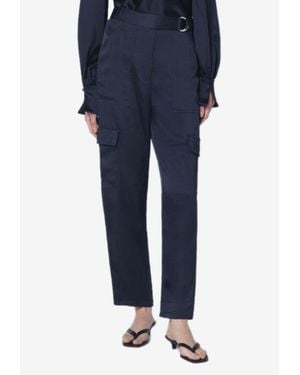 Jonathan Simkhai Carolina Cargo Pants - Blue