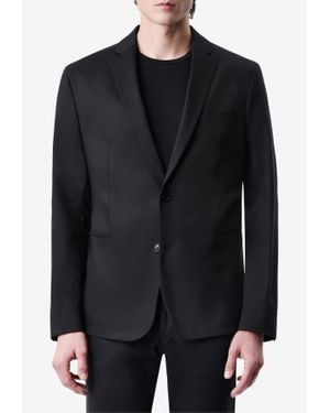 DRYKORN Single-Breasted Slim Satin Blazer - Black