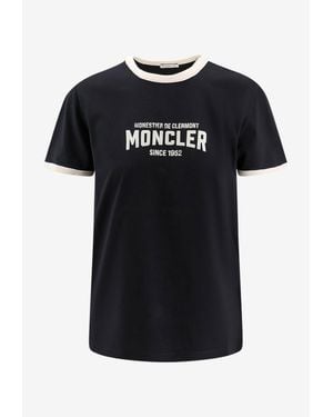 Moncler Printed Logo T-Shirt - Black