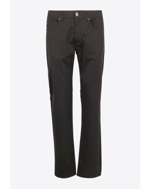 Ferragamo Straight-Leg Pants - Gray