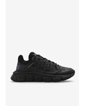Versace Trigreca Barocco Low-Top Sneakers - Black
