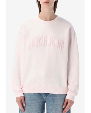 Anine Bing Spencer Logo Sweatshirt - White