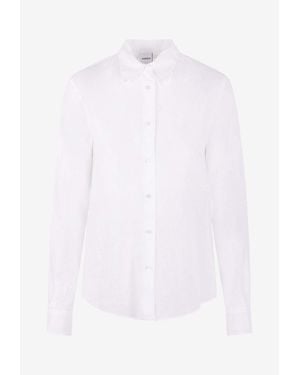 Aspesi Long-Sleeved Linen Shirt - White