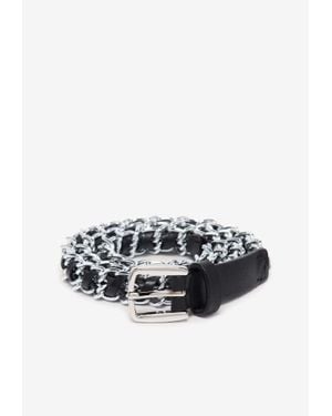 Ba&sh Brooke Braided Chained Belt - Metallic