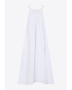 Co. Gathered Midi Dress - White
