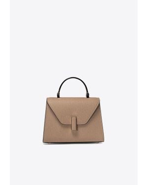 Valextra Micro Iside Leather Crossbody Bag - White