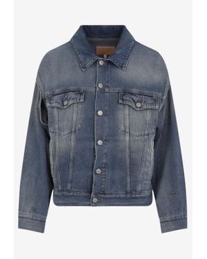 MM6 by Maison Margiela Sports Denim Jacket - Blue