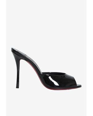 Christian Louboutin Me Dolly 100 Patent Leather Mules - Black