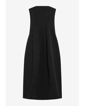TOTEME Maxi Balloon Strapless Dress - Black