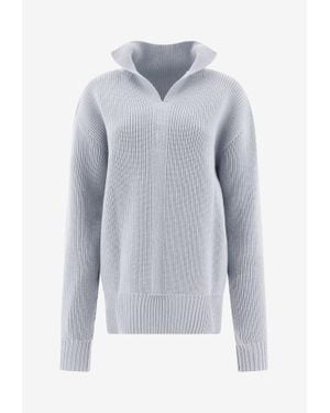 Rick Owens Fisherman Tabard Sweater - Blue