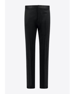 Tom Ford Straight-Leg Wool Blend Pants - Black