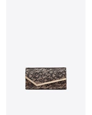Jimmy Choo Emmie Lace Clutch Bag - White
