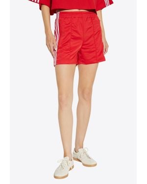 adidas Originals Firebird Loose-Fit Track Shorts - Red