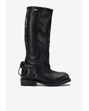 Our Legacy Leather Mid-Calf Boots - Black