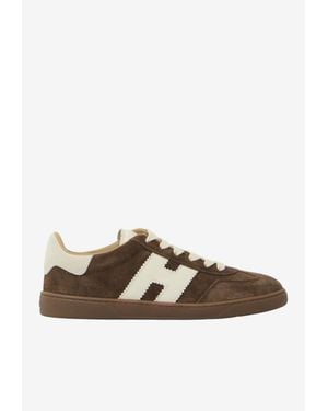 Hogan Cool Suede Low-Top Sneakers - Brown