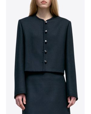 [LOW CLASSIC] / ☆ 24FW WOOL SHORT JACKET / BLACK LOW CLASSIC : 24FW / WOOL SHORT JACKET (BLACK) (LOW CLASSIC