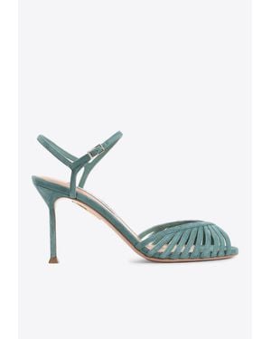 Aquazzura Hold Me 80 Sandals - Blue