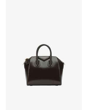 Givenchy Small Antigonia Leather Handbag - Black